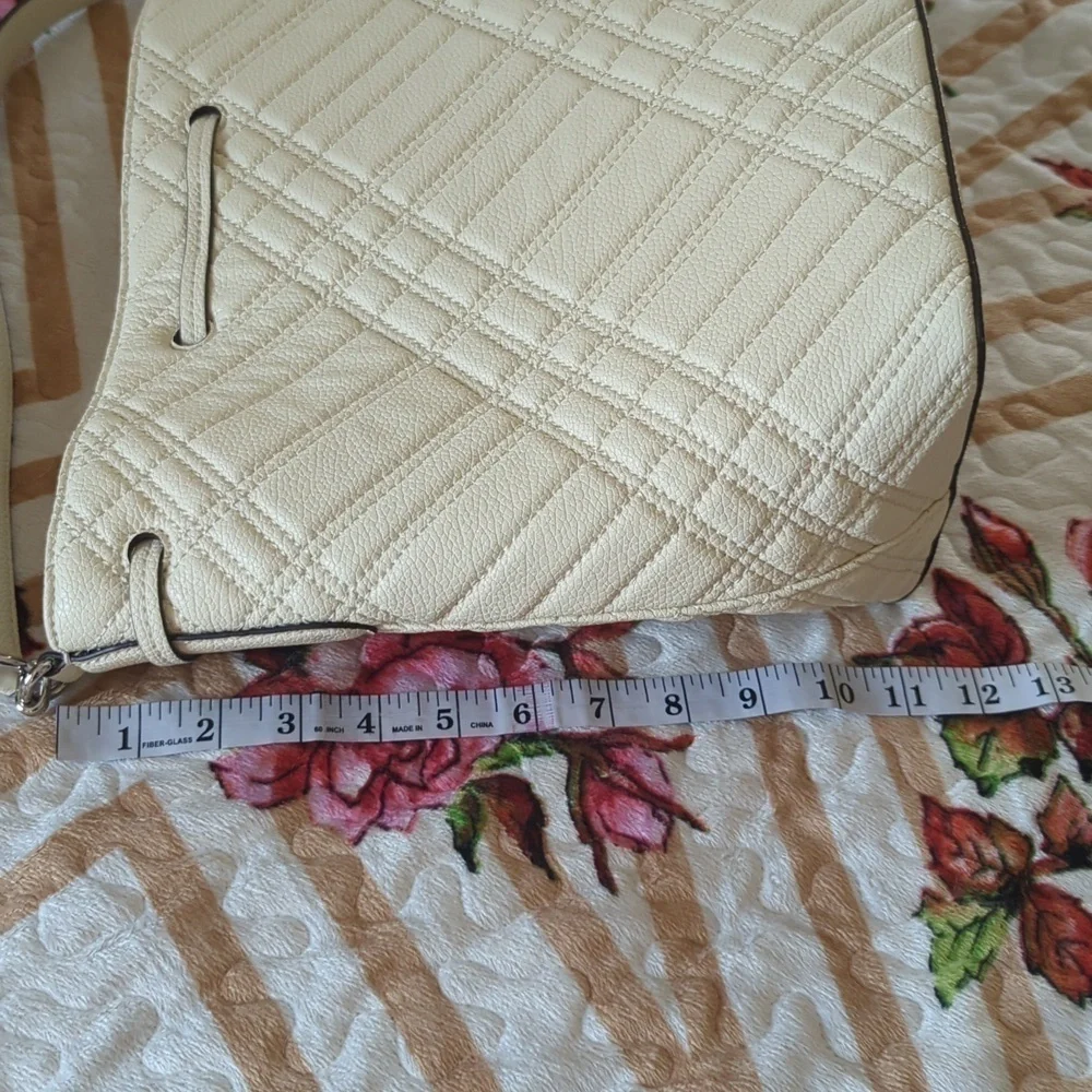 Lauren Ralph Debby Plaid Quilted Leather Shoulder Crossbody bag. - Picture 4 of 14